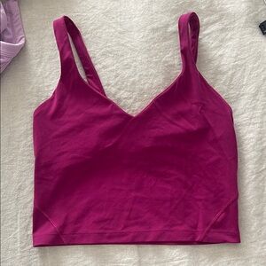 LULU LEMON Magenta Crop Top